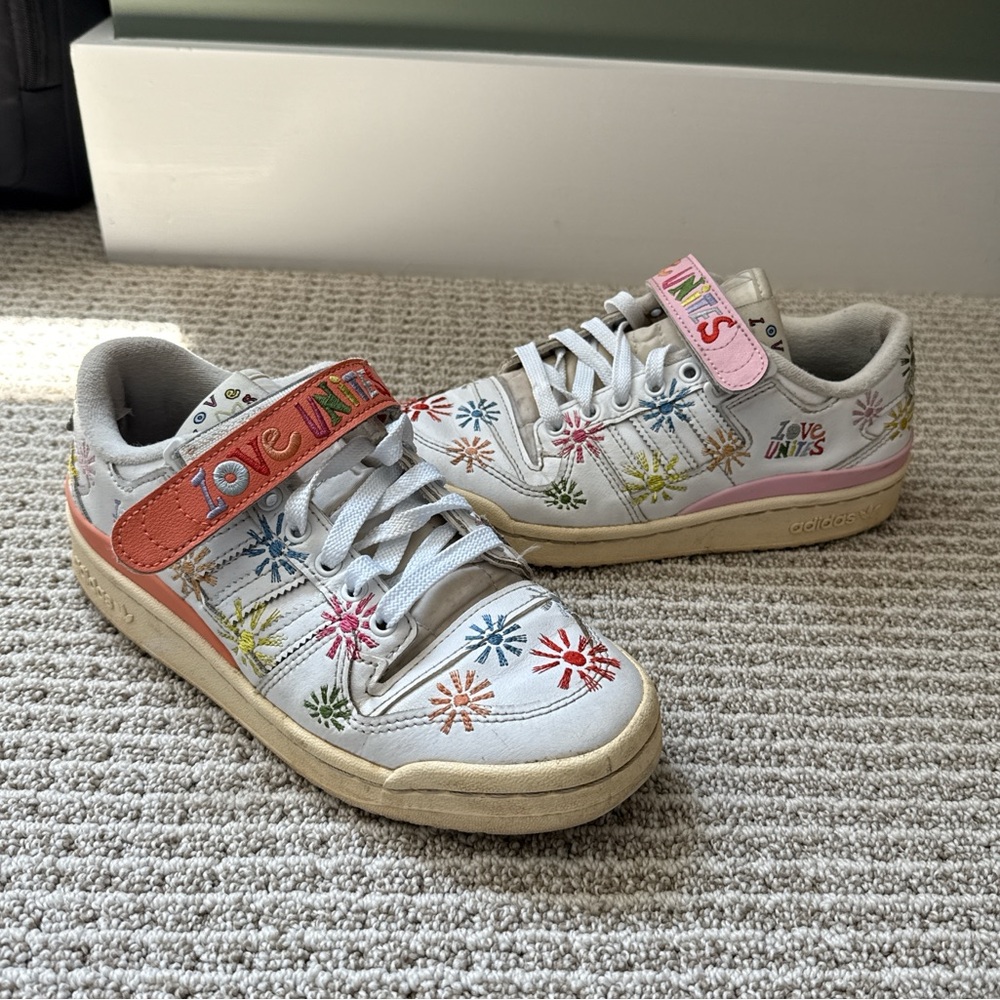 Adidas Love Unites Sneakers w/ Velcro Straps